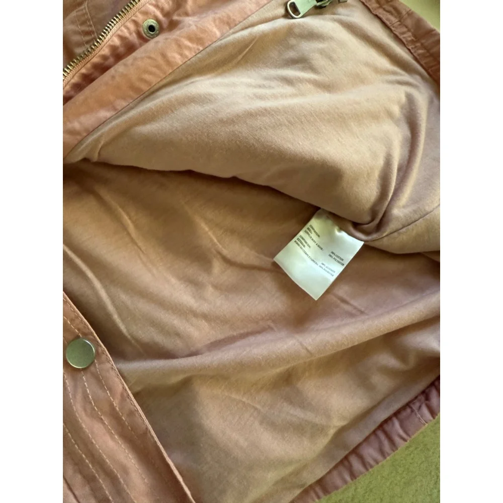 Snobbish Collection Pink Utility Jacket Women’s Medium | Hooded Anorak Coat NWT - Picture 4 of 5